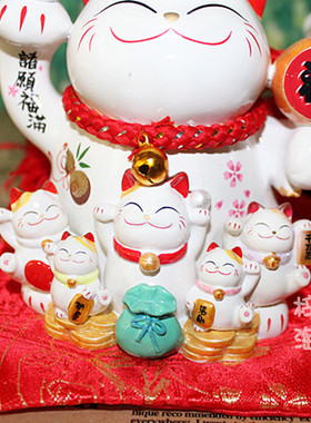 金石工坊招财猫陶瓷开业摆件礼品