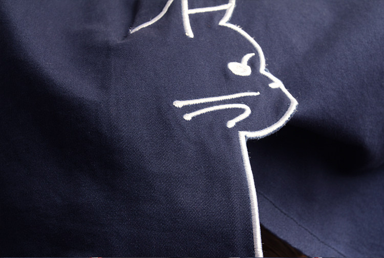 男女通款日系清新喇叭袖开衫耳朵宽松连帽外套猫刺绣学生斗篷罩衫,淘宝优惠券,粉丝福利购,淘宝优惠卷