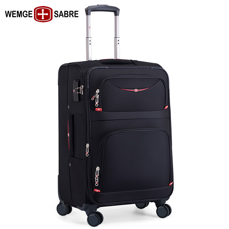 瑞士军刀牛津布男万向轮耐用登机箱 wemgesabre箱包旅行箱