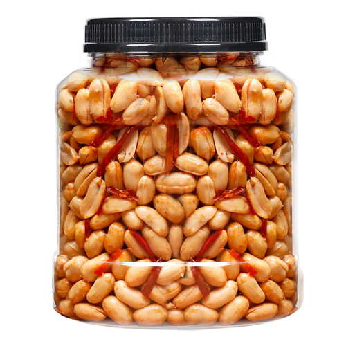 麻辣花生500g罐装五香味下酒菜批发香辣油炸花生米年货零食小吃 - 图3