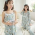 Đặc biệt hàng ngày quần áo tháng hè cotton mỏng phần ba bộ đồ ngủ cho bà bầu đồ ngủ cho con bú - Giải trí mặc / Mum mặc