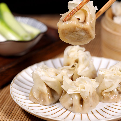 清真北方薄皮牛肉烧麦速冻早餐食品儿童速食半成品蒸羊肉烧卖早点 - 图2