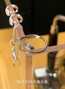 小蛇戒指灵蛇冷淡风情侣