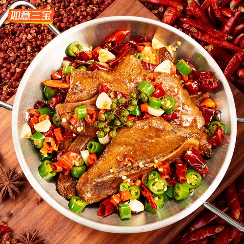 如意三宝手抓扇子骨冷冻半成品255gx4带肉猪排骨酒店家用生鲜食材 - 图3