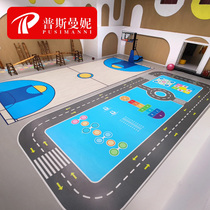 Body suitable to glue less children patterns Custom pvc Private fitness room Private teaching sports Indoor basketball court Ground glue