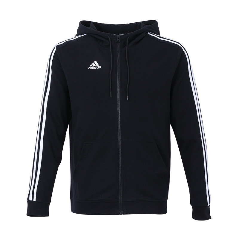 阿迪达斯连帽外套男女士秋季上衣 adidas健身猎涉运动茄克/外套