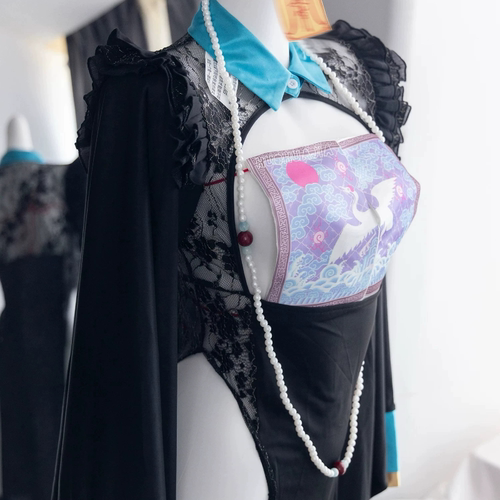 火华x黑猫 蔚蓝档案同人明日奈cos服性感万圣节私房僵尸装 现货 - 图1