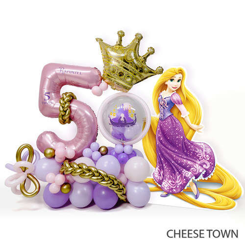 长发公主主题数字铝膜立柱 乐佩魔发奇缘Rapunzel生日数字可定制 - 图0