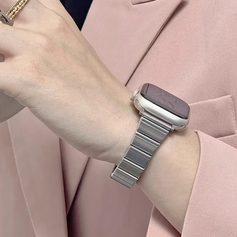 适用iwatch表带s10苹果手表女夏天金属小蛮腰applewatchs987透气,淘宝优惠券,粉丝福利购,淘宝优惠卷