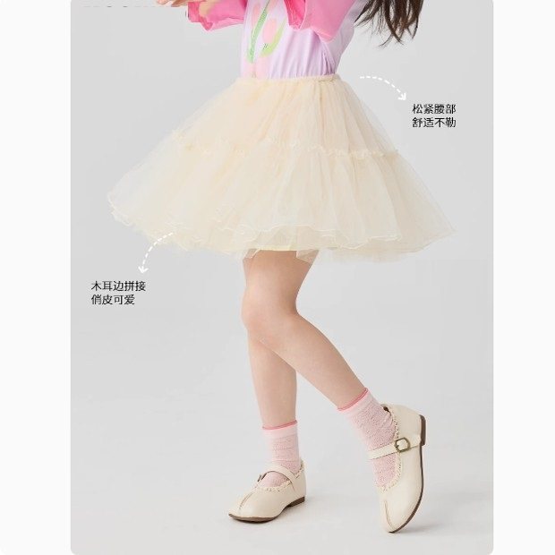 女童半身裙蓬蓬裙子2025春秋新款儿童公主tutu裙春季女宝时髦纱裙,淘宝优惠券,粉丝福利购,淘宝优惠卷