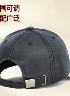 复古油蜡布防水秋冬登山棒球帽