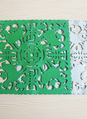 绿色大号通花贵人纸供佛黄纸