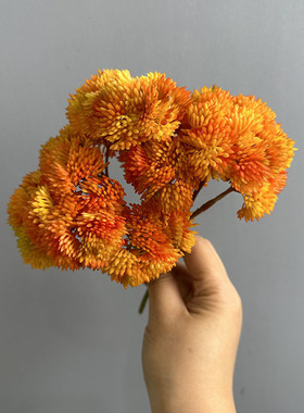 软胶米仔果仿真花厂家 绣球果假花手感多肉植物软装花艺软胶花菜