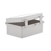 Plastic security monitoring power supply shell flip hinge