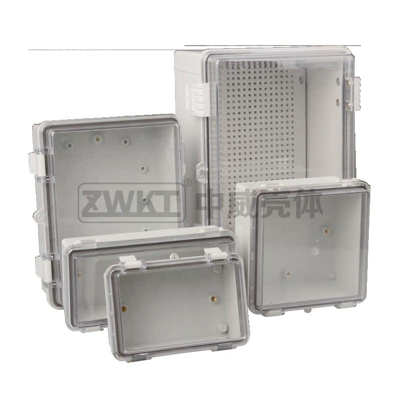 Plastic security monitoring power supply shell flip hinge