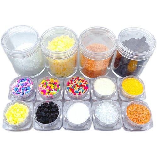 Diy超轻粘土仿真食玩材料 糖拉冰沙糖粉巧克力碎花生碎椰蓉面包糠 - 图3