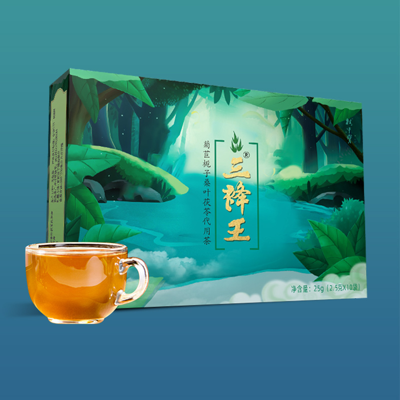 林中宝菊苣栀子茶葛根茶桑叶尿痠非酸高双绛橘红茯苓百合三茶降_茶