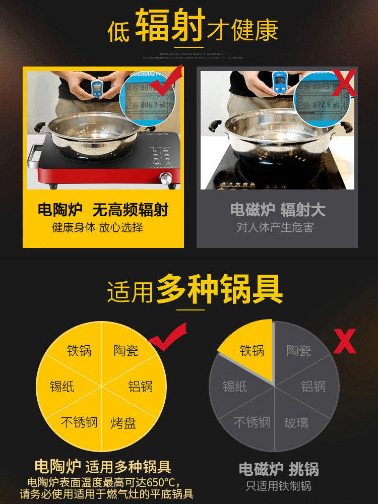 九阳双环火家用多功能智能电陶炉 九阳祈美电磁炉/陶炉
