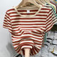 Hertiman long sleeve short sleeve Korean style stripes regular