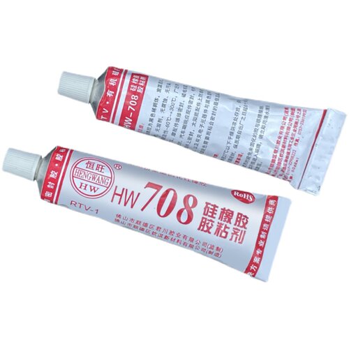 【708耐高温硅橡胶】黑色小支装防水专用密封玻璃胶固化胶粘剂 - 图3