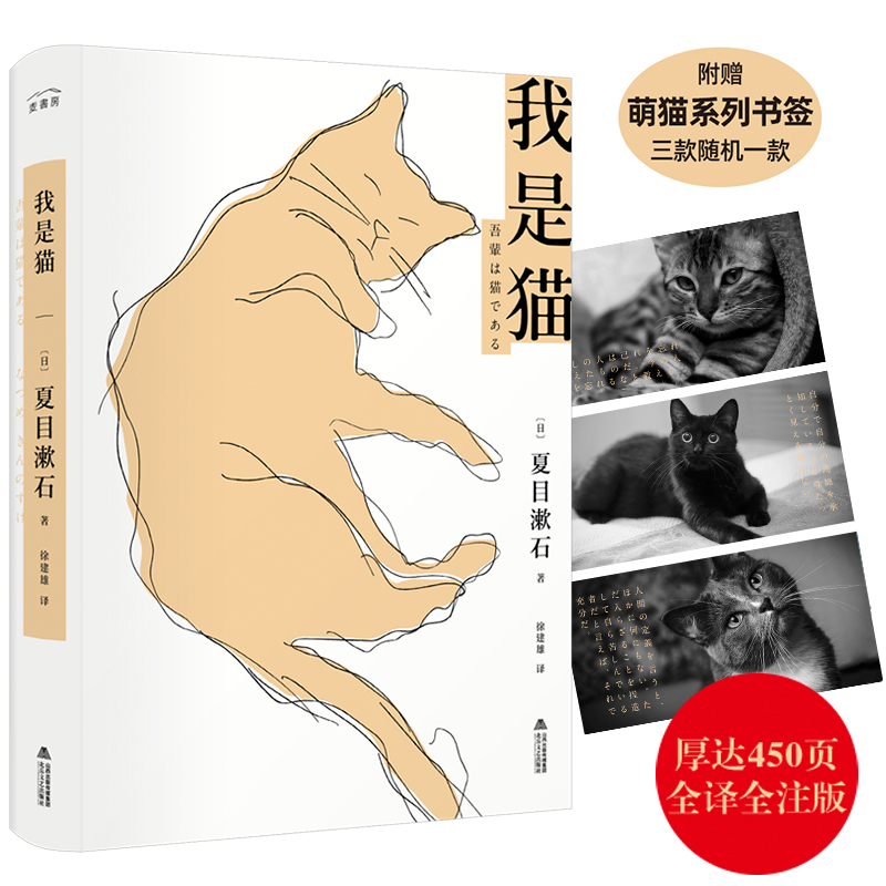 我是猫 夏目漱石 我是猫日文全译本 夏目漱石我是猫正版书 九年级初中小学生课外阅读 外国文学日本文学小说世界名著