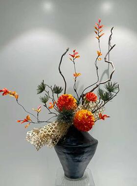 朗怡永生花仿真花台面花加花瓶