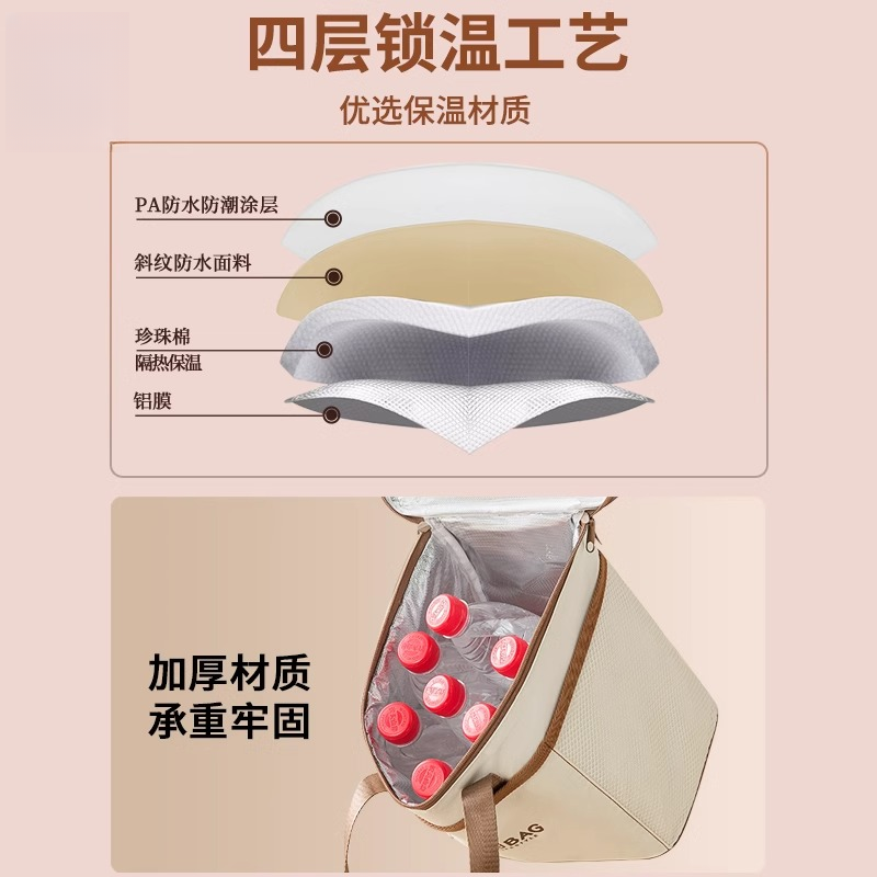 防水保温袋子饭盒手提包加厚铝箔上班族午餐饭兜小学生带饭餐包,淘宝优惠券,粉丝福利购,淘宝优惠卷