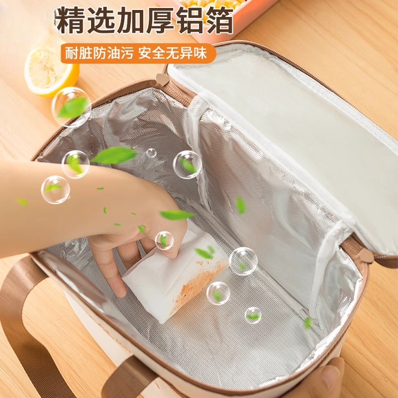 防水保温袋子饭盒手提包加厚铝箔上班族午餐饭兜小学生带饭餐包,淘宝优惠券,粉丝福利购,淘宝优惠卷