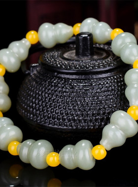 新疆小葫芦手串福禄寿青玉