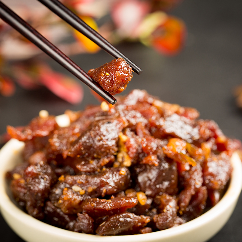 白音杭盖旗舰店白音杭盖牛肉干小疙瘩 内蒙古风干牛肉干手撕肉干香辣特产200克1