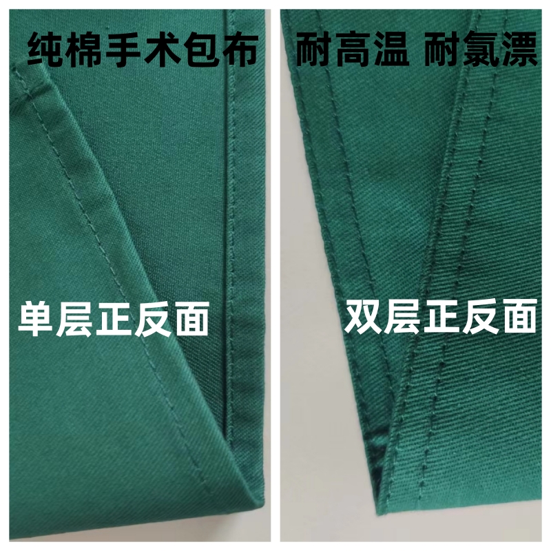 纯棉手术包布洞巾铺巾方巾医院消毒巾大中单剖腹单手术室双层创巾 - 图1