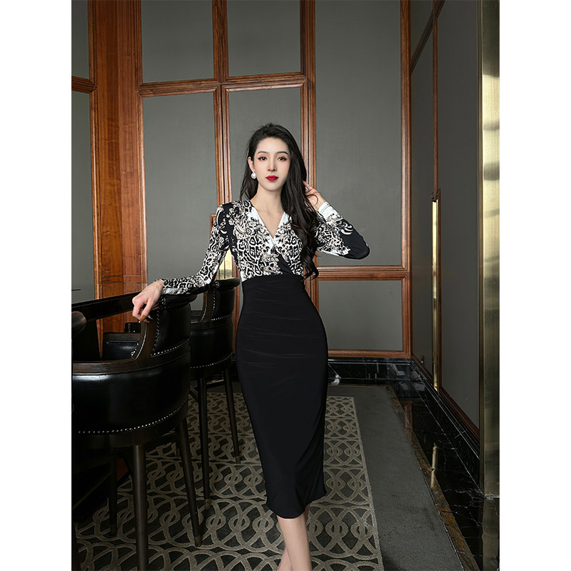 【尤克菲儿】原创设计高定水晶麻印花裙轻奢气质名媛优雅中长裙,淘宝优惠券,粉丝福利购,淘宝优惠卷