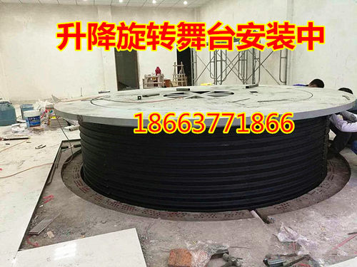 升降旋转舞台移动遥控婚庆酒吧歌迪厅KTV用方圆形360度汽车展台机 - 图0