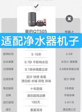 【买4送1】通用美的水龙头净水器