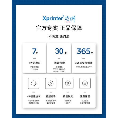 芯烨XP-58IINT美团抖音来客外卖打印机WIFI饿了么4G全自动接单平台热敏58mm自动切纸语音外卖商家订单打印机 - 图3