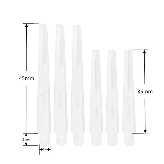 GOODARTS 专业比赛飞镖杆透明磨砂高级PC尼龙杆