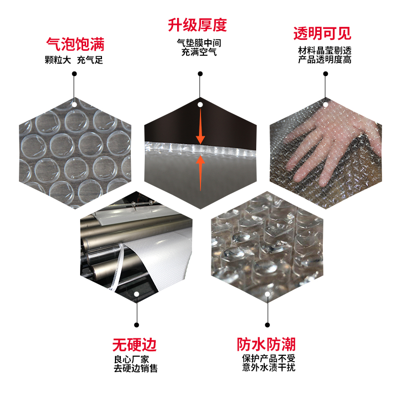 打包气泡膜防震加厚 泡泡纸快递泡沫垫卷装30 50cm气泡袋批发包邮 - 图2