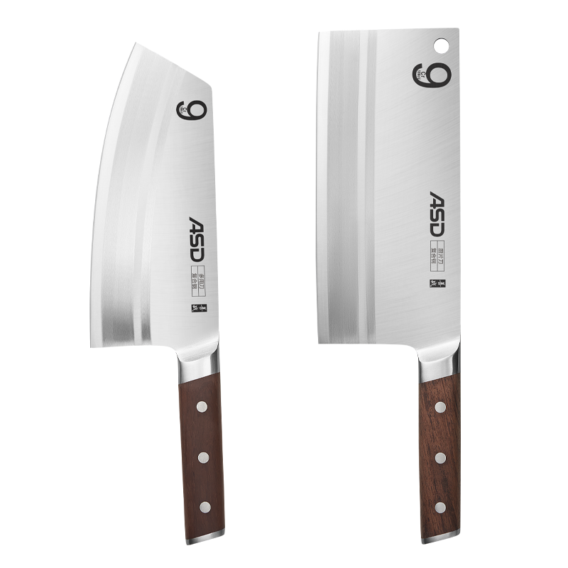 爱仕达菜刀家用不锈钢锋利斩切刀切肉刀厨房刀具切片刀厨师专用刀