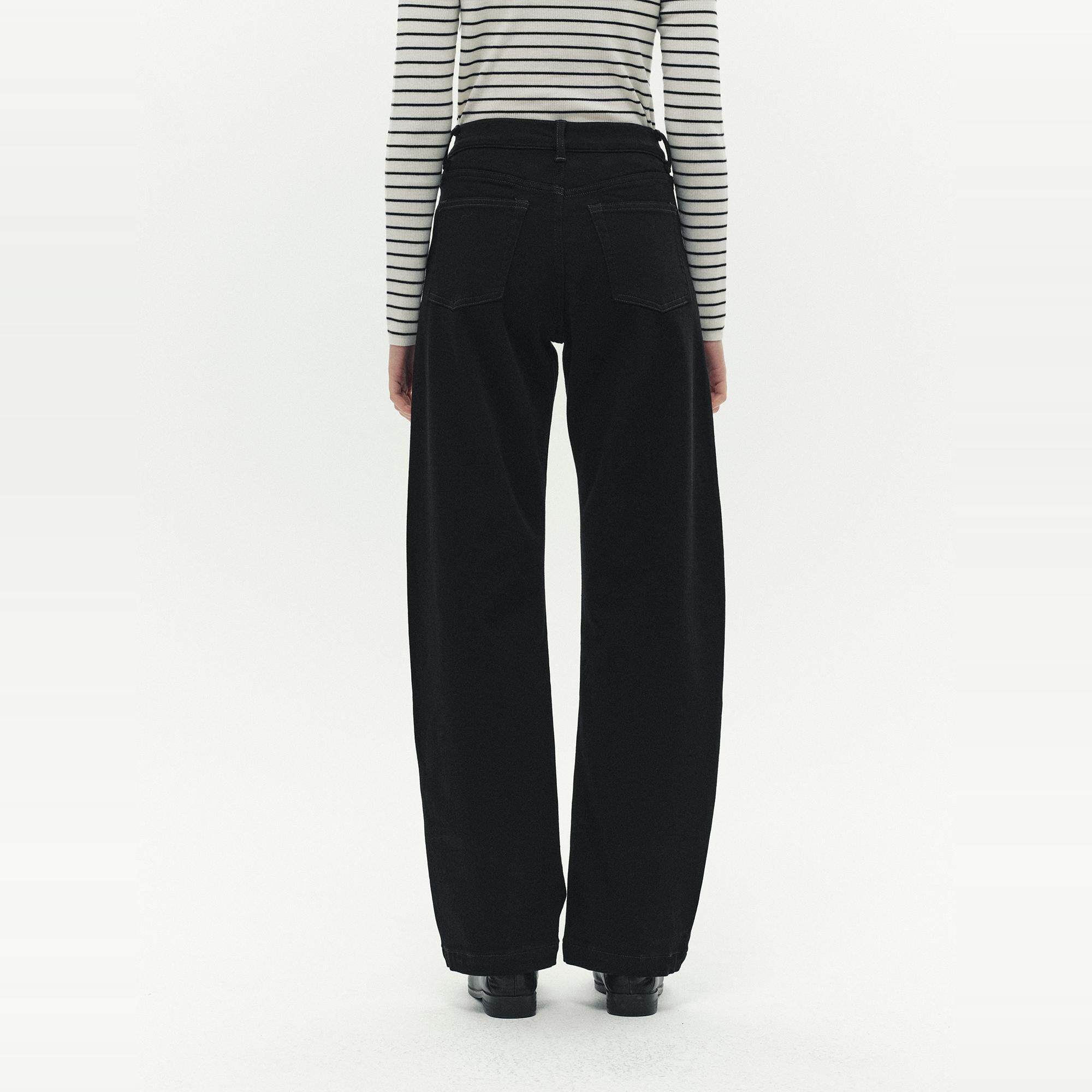 LAUGH OUT LOUD加绒包舒服包暖和弹力加厚廓形牛仔长裤24秋冬新品 - 图3