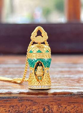 灵隐四面佛2026新款四面fo吊坠项链新中式复古项链寺庙文创礼品