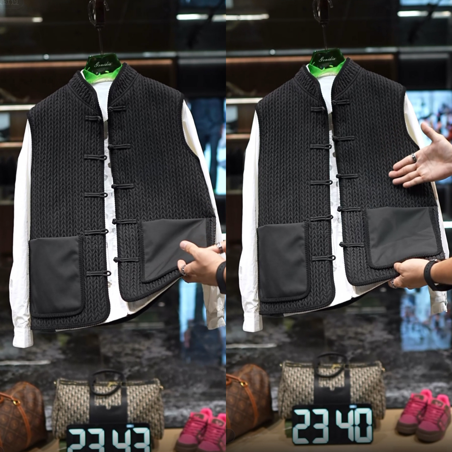 New winter new Chinese style men's cotton vest jacket