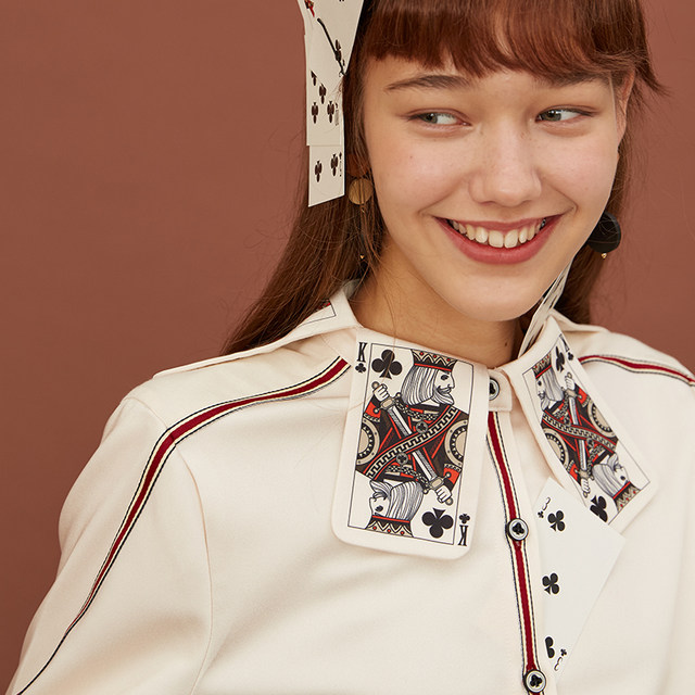 Original design fun playing card women's shirt