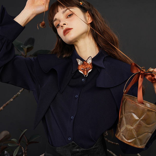 Kamo Original Spring Retro Shirt French Detachable