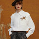 Kamo original leopard pocket embroidered shirt