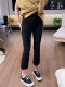 ເອີຣົບແປດຈຸດ micro-flare pants facial mask pants pants ຫນັງເຈ້ຍສໍາລັບແມ່ຍິງ