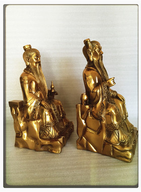 飞龙纯铜南斗星君北斗星君南北斗星君南北二斗铜像佛像家居摆件