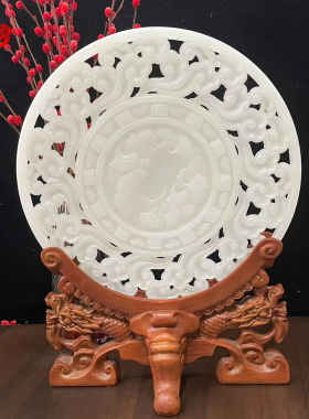 美玉轩阁玉保平安中式平安扣