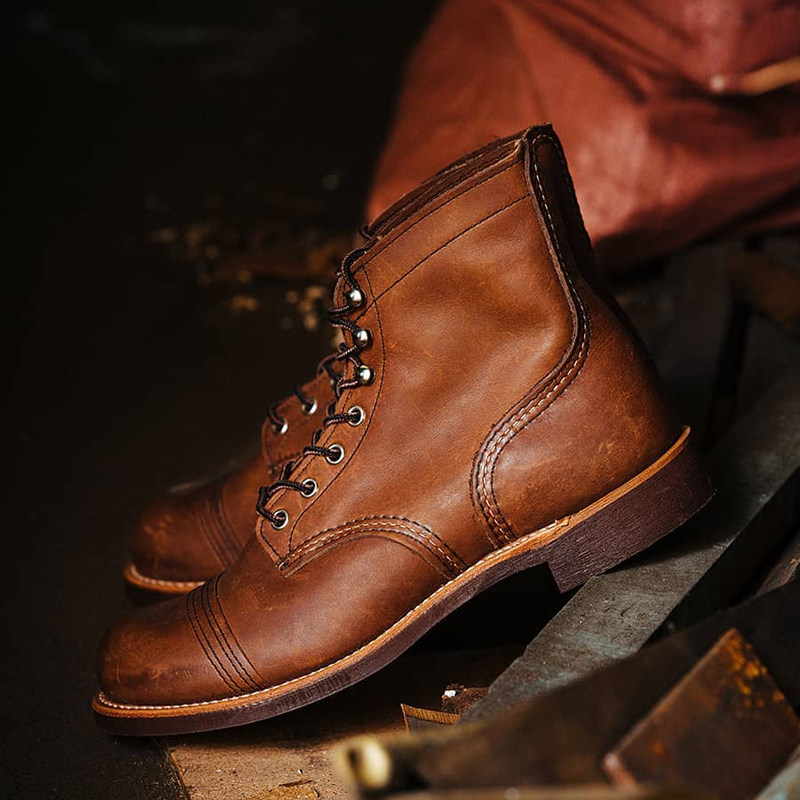 Red Wing红翼男鞋8111工装靴6寸铁道工D头油鞣皮牛皮马丁靴保税仓,淘宝优惠券,粉丝福利购,淘宝优惠卷