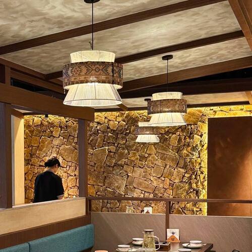 波西米亚异域风情吊灯民宿侘寂风餐饮店餐厅灯摩洛哥复古民族风灯 - 图2