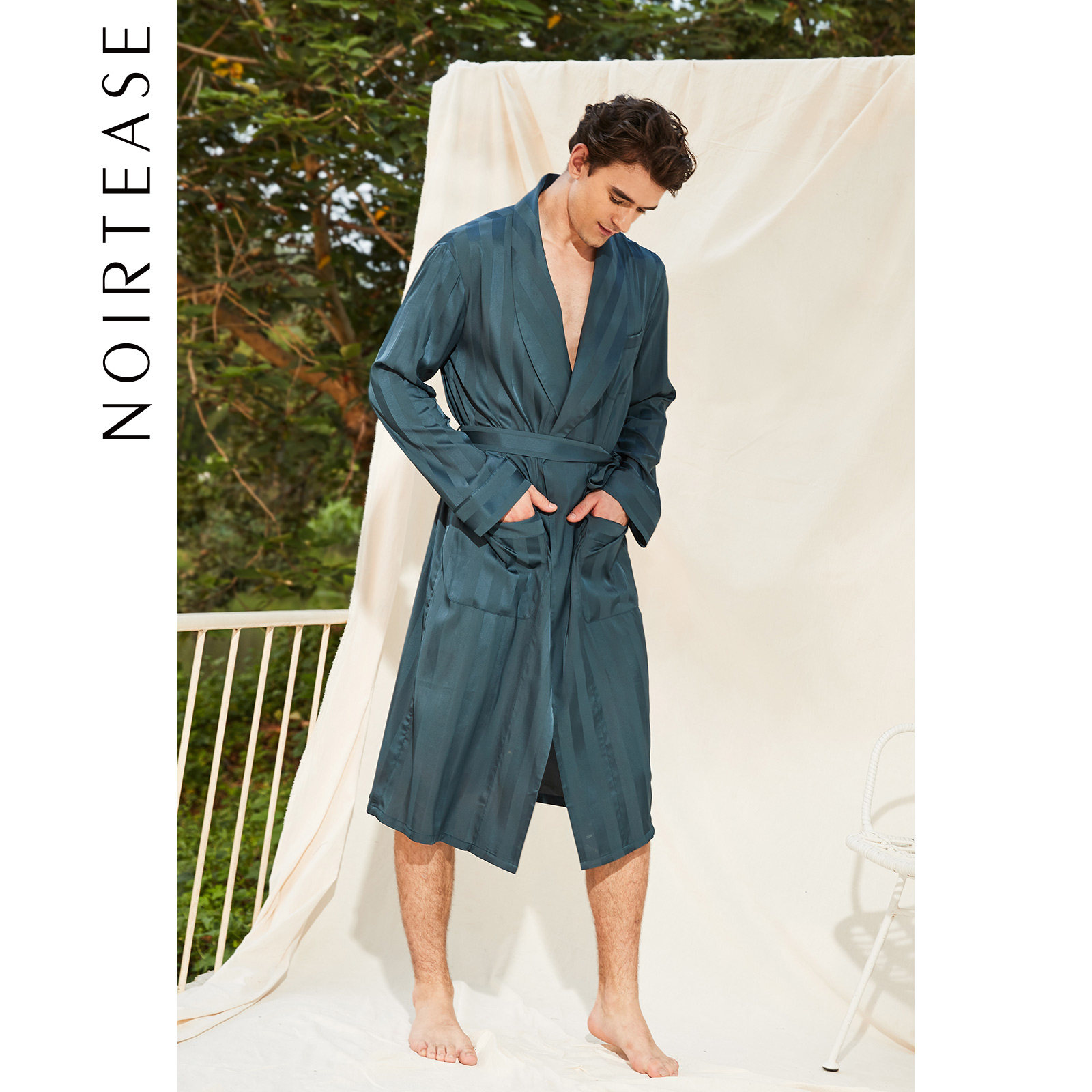 noirtease奈黎诗男士中长款睡袍 noirtease睡袍/浴袍